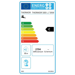 Clasificación energética termo eléctrico Thermor GZT 500 blindado