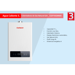 Calentador de Gas CCVEST11NOXGN - Corberó