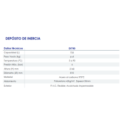 funciones Depósito de Inercia FERCO DI 750 litros
