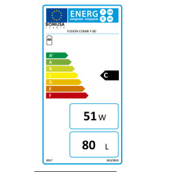 Clase energética módulo hidráulico de hibridación DOMUSA FUSION  HT EC COMBI F80