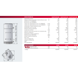 Ficha técnica Bomba De Calor ARISTON NUOS PLUS S2 110 WIFI