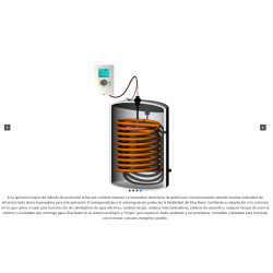 proteción total acumulador 300 litros Ánodo Electrónico TECHNOSYSTEM Blue Beam