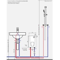 esquema instalacion Calentador eléctrico instantáneo BRITEC CLAGE CEX9
