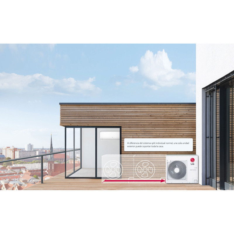 Multisplit Unidad Exterior 3x1 LG MU3R19.U22 Multi Tubería R32 al MEJOR