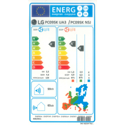 Clasificación energética Multisplit Unidad Interior LG CONFORT CONNECT PC09SK R32