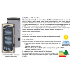 Prestaciones Interacumulador Vitrificado con doble Serpentín SUICALSA ASF2V 500