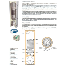 Prestaciones Interacumulador con Serpertin para Bomba De Calor y Depósito Incercia SUICALSA BHYX 300