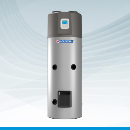 Aerotermia Compacta para Procucción y Acumulacion de ACS con Serpentín CORDIVARI BOLLY TERM HP 1 300