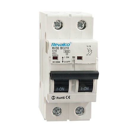 interruptor automático 2p 20A REVALCO RV30Bc220