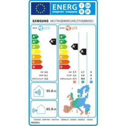 Etiqueta energética Aire Acondicionado SAMSUNG F-AR12MLB