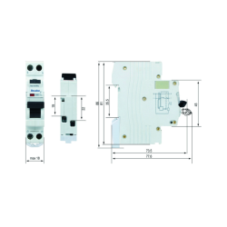 Medidas Diferencial y Magnetotérmico Industrial 2P 16A 30mA REVALCO RV315 AC