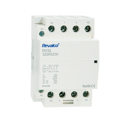 Contactor Modular 4P 4NO 40A REVALCO RV32 230V