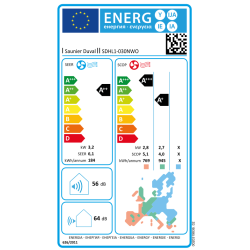 Etiqueta energética Aire Acondicionado SAUNIER DUVAL VivAir One 30