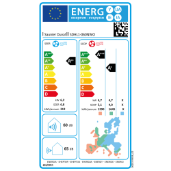 Etiqueta energética Aire Acondicionado SAUNIER DUVAL VivAir One 60