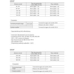 Ficha técnica Relé Térmico Motor 180A REVALCO RV41A220180P