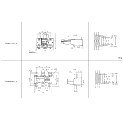 medidas Relé Térmico Motor 180A REVALCO RV41A220180P