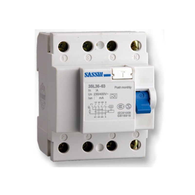 Interruptor diferencial tipo AC 300mA color blanco 7 x 7,2 x 8,5 centímetros 100A 4P referencia: Hager CFC684M 