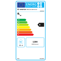 Clase energética Termo ARISTON PRO1 ECO 100 H