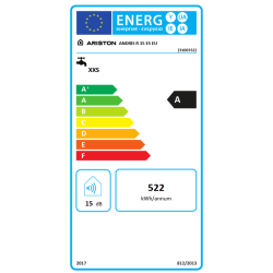 Clasificación energética Termo ARISTON ANDRIS R 15 OR EU