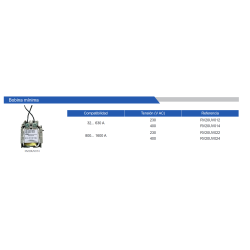 Ficha técnica Bobina de Mínima 400V REVALCO RV20UV024