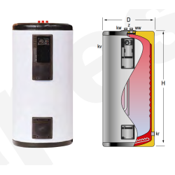 Acumulador ACS LAPESA GEISER INOX GX6DEC130