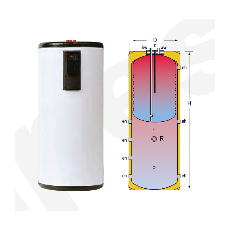 Acumulador ACS LAPESA GEISER INOX GX6PAC300