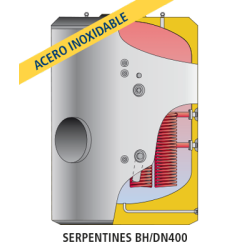 Acumulador con Serpentín Sobredimensionado ACS LAPESA MASTER INOX MXV2000SSB