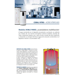 Modelos DOBLE PARED, ¡acumuladores multifunción!