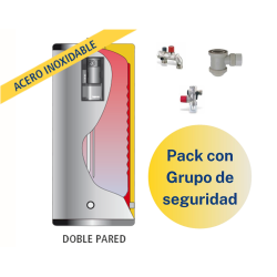 Pack Acumulador ACS LAPESA GEISER INOX GX6DE260 + Grupo de seguridad