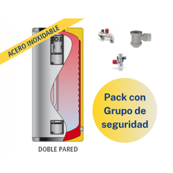 Pack Acumulador ACS LAPESA GEISER INOX GX6D260 + Grupo de seguridad
