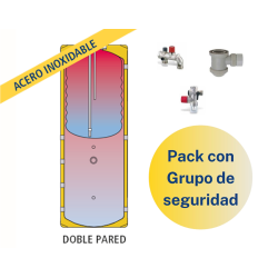 Pack Acumulador ACS LAPESA GEISER INOX GX6PAC300 + Grupo de seguridad