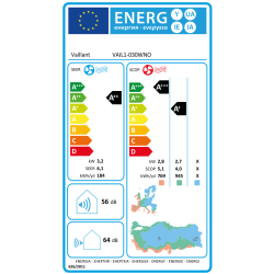 Etiqueta energética Aire Acondicionado VAILLANT ClimaVAIR Intro VAIL 1-030 WN