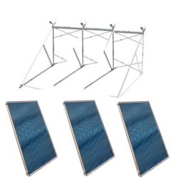 Pack 3 Placas solares térmicas FERCO FCS 2.0 SLIM con Soportes