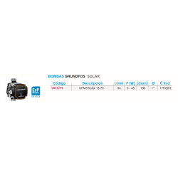 Fichas Grundfos 15/70 Hybrid