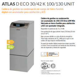 Ficha Caldera de Gasoil FERROLI ATLAS D ECO 30 K 100 UNIT