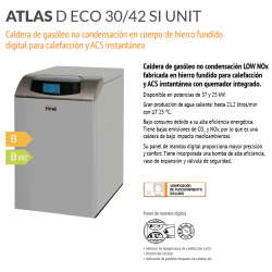 Ficha Caldera de Gasoil FERROLI ATLAS D ECO 42 SI UNIT