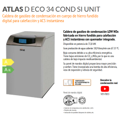 Ficha Caldera de Gasoil FERROLI ATLAS D ECO 34 COND SI UNIT