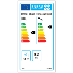 Etiqueta energética Caldera de Gasoil FERROLI ATLAS D ECO 34 COND SI UNIT