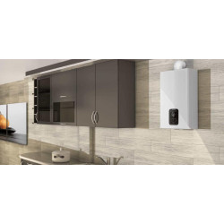 Ambientación al lado de mueble cocina Calentador ARISTON NEXT EVO X SFT 11 EU Butano