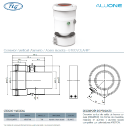 datos técnicos y medidas salida vertical ariston