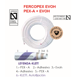 Ficha Tubería de Polietileno Reticulado FERCO PEX-A EVOH KLETT 16 x 1,8 mm