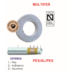 Ficha Tubería Multicapa FERCO MULTIFER PEX/AL/PEX 16 x 2 mm