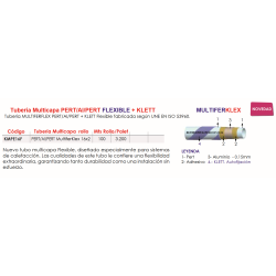 Ficha técnica Tubería Multicapa FERCO PERT/Al/PERT FLEXIBLE + KLETT 16 x 2 mm