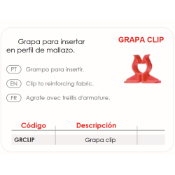 Ficha técnica Grapa Clip para Suelo Radiante FERCO