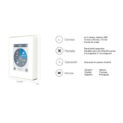 Ficha Control de habitación WiFi FERCO Caleon Clima Smart frío/calor