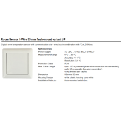 Ficha técnica Sensor Habitación Calefacción FERCO 1-Wire