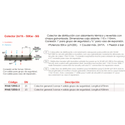 Colector General 3 zonas DN25 FERCO HV60/125SG-3