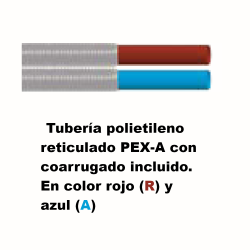 Tubería Polietileno Reticulado FERCO PEX-A + Coarrugado 20x29 (Rollo 50 mtrs.)