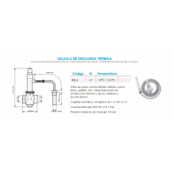 Ficha técnica Válvula de Descarga Térmica FERCO YC-1