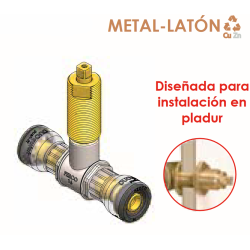 Diseñada para
instalación en
pladur